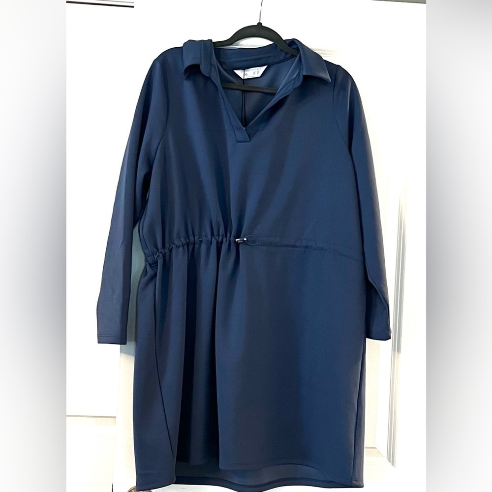 Adjustable waist tunic Shirt Dress